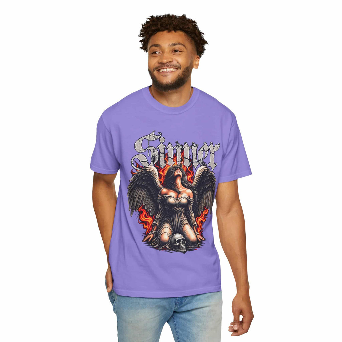 Sinner’s Flame Unisex Garment-Dyed T-shirt image 54