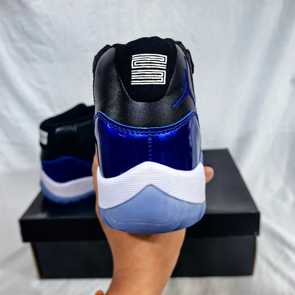 AJ 11 Retro Blue Black Shoes Sneakers - nk0005237 image 7