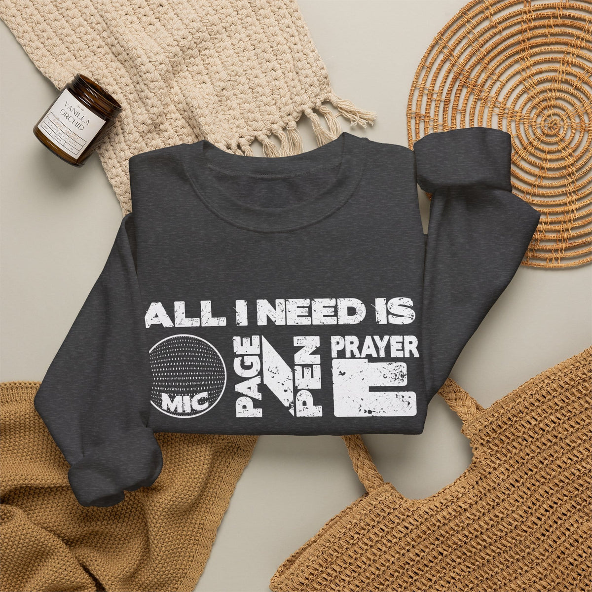 ALL_I_NEED_IS Crewneck Sweatshirt image 27