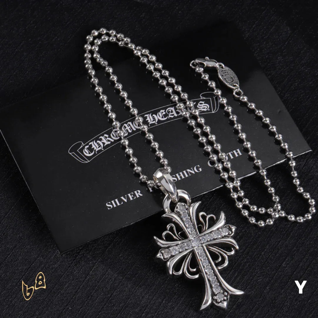 CH Cross Pendant Necklace - CH0021 - One Size image