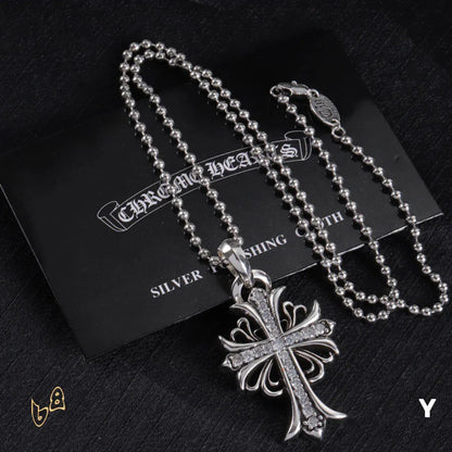CH Cross Pendant Necklace - CH0021 - One Size image
