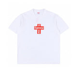 SUP Cross Box Logo T-Shirt in White - 513 - spm0000513 image 0