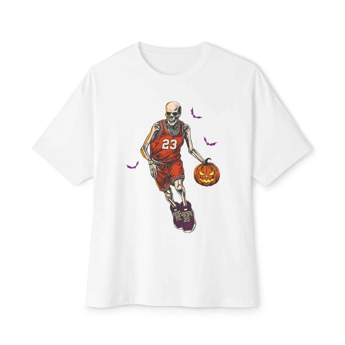 Halloween Basketball Unisex Oversized Boxy Tee image 30