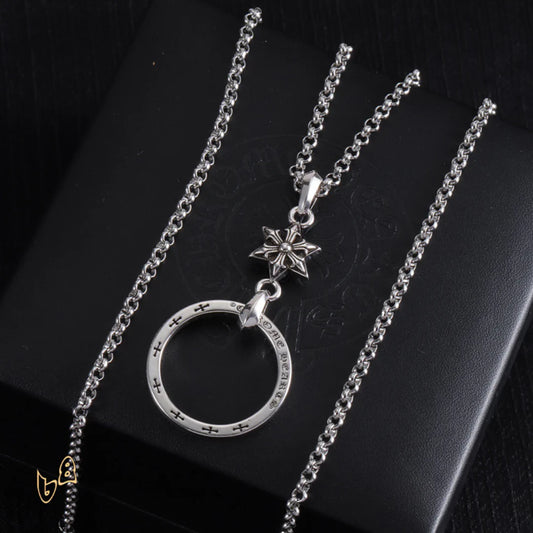 CH Circle Pendant Necklace - CH0023 image 2