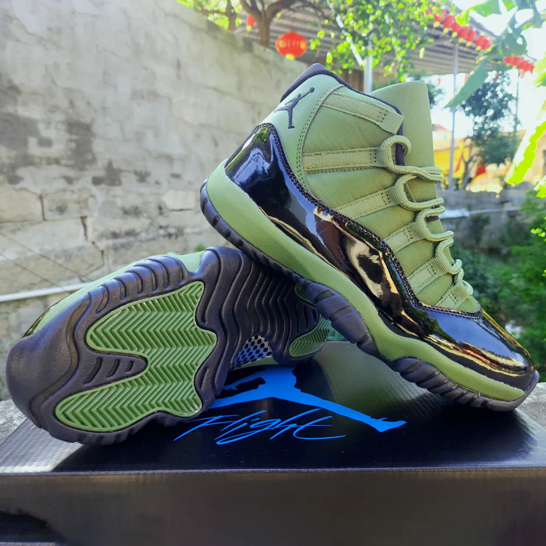 AJ 11 Retro Olive and Black Shoes Sneakers – nk0004177 image 5