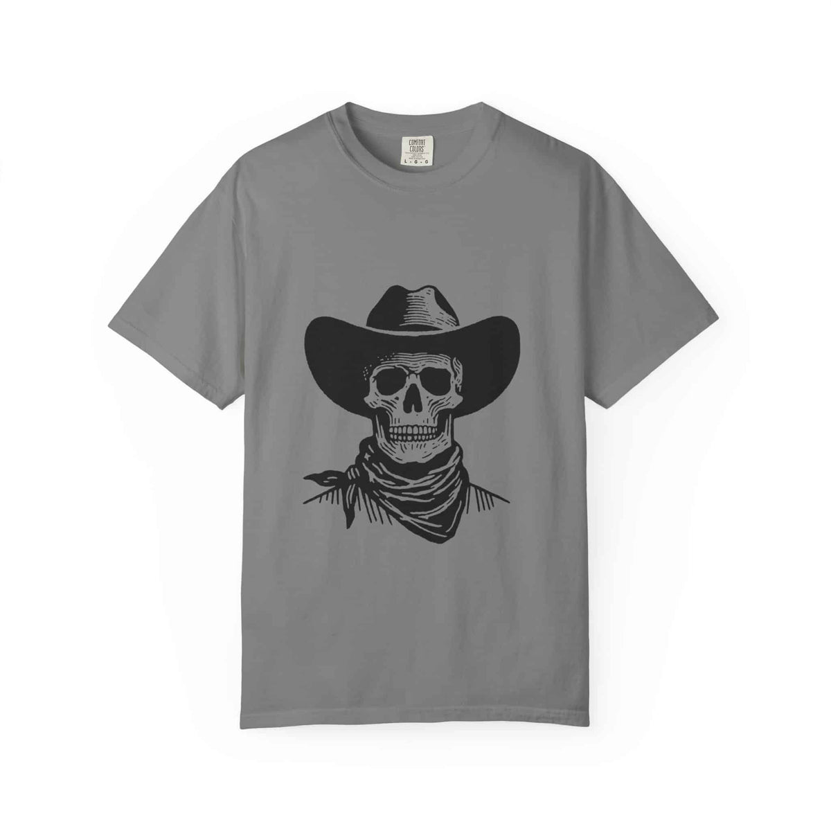 Outlaw Skull Unisex Garment-Dyed T-shirt image