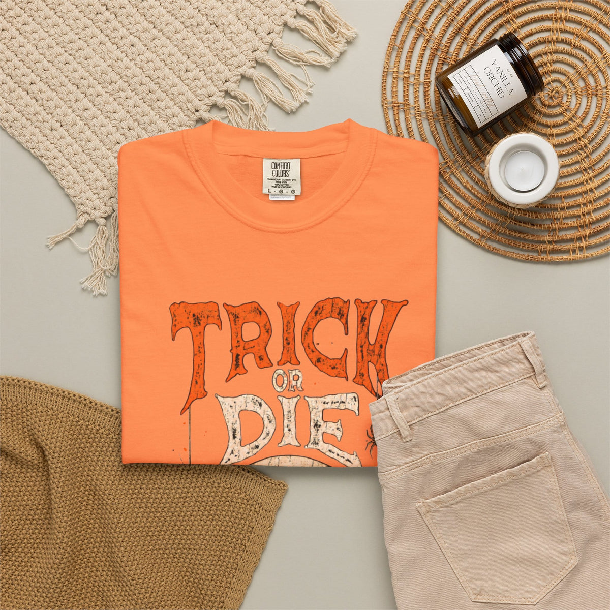 TRICK OR DIE Unisex Garment-Dyed T-shirt image 13