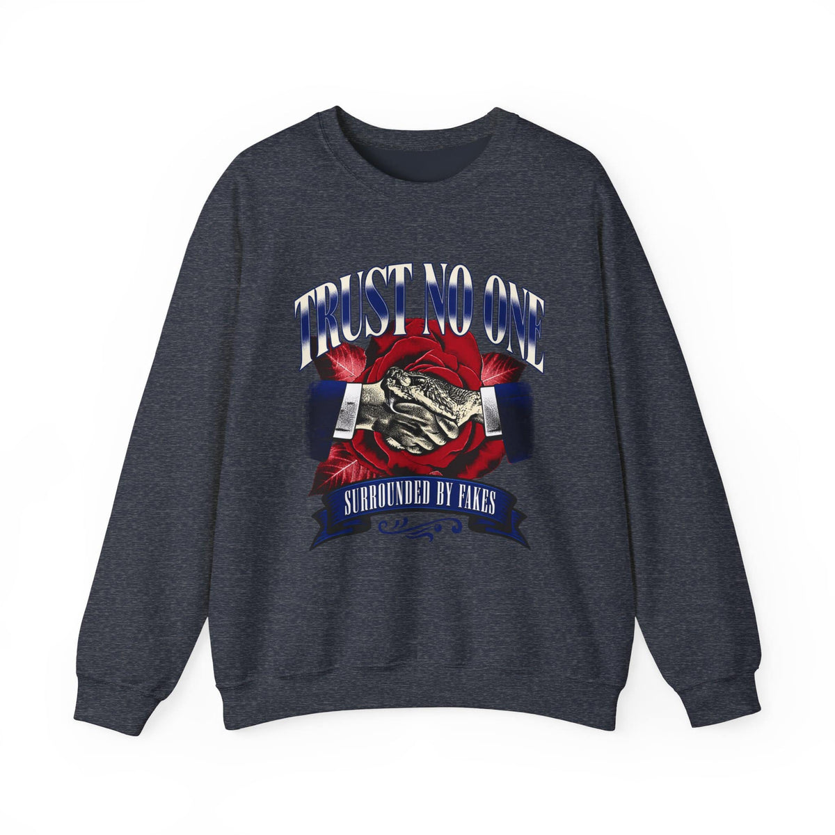 Graphic Print Crewneck Sweatshirt - POD0037 image