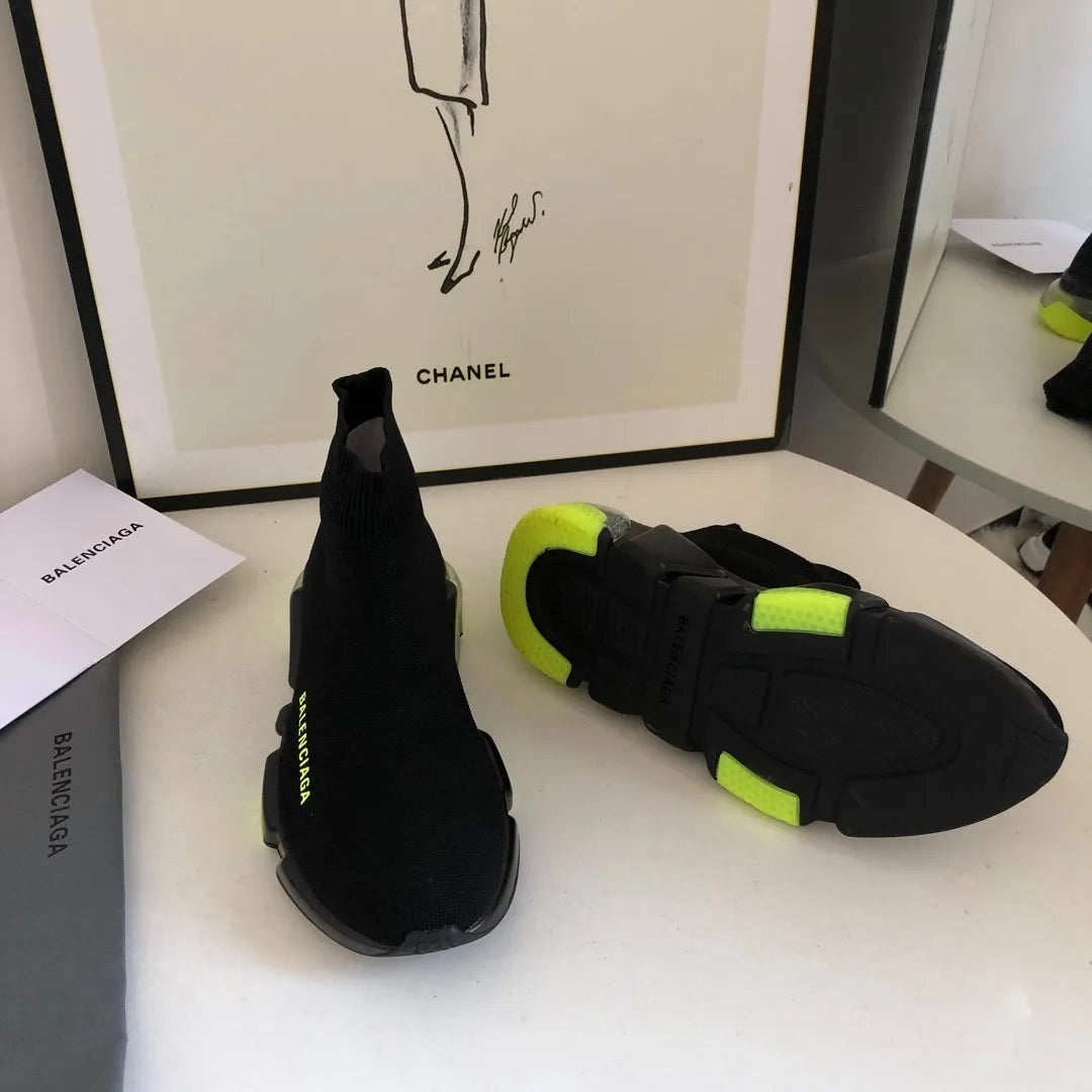BLCG Speed Clear Sole Black Yellow Fluo Shoes Sneakers - bl0000029 image 4