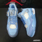 OW x AJ 4 Ice Blue Shoes Sneakers – nk0004011 image 2