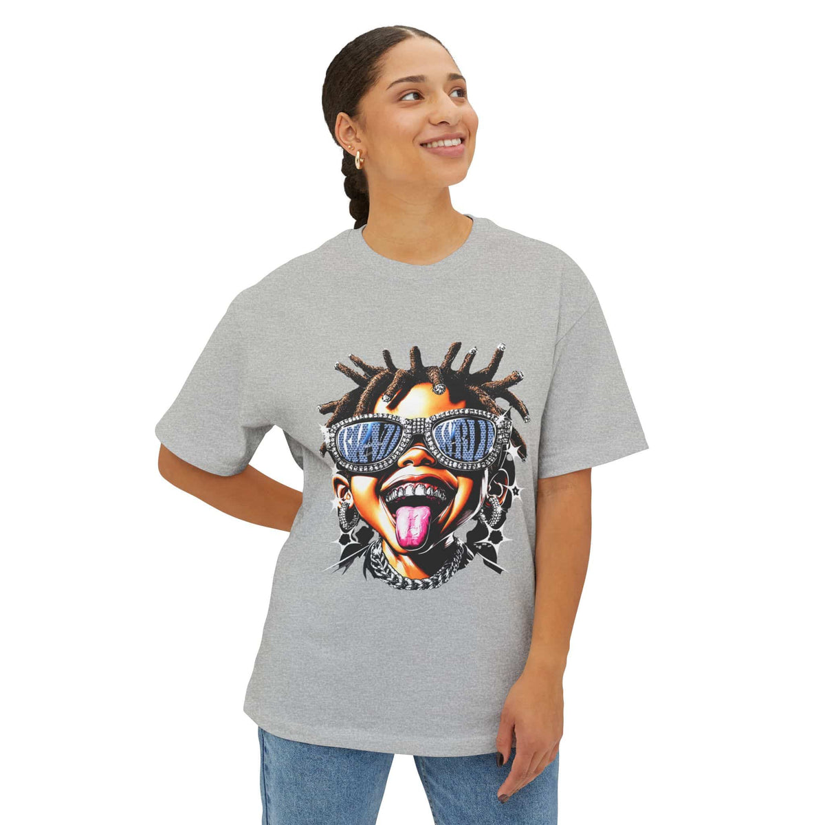 Diamond Drip Unisex Oversized Boxy Tee image 32