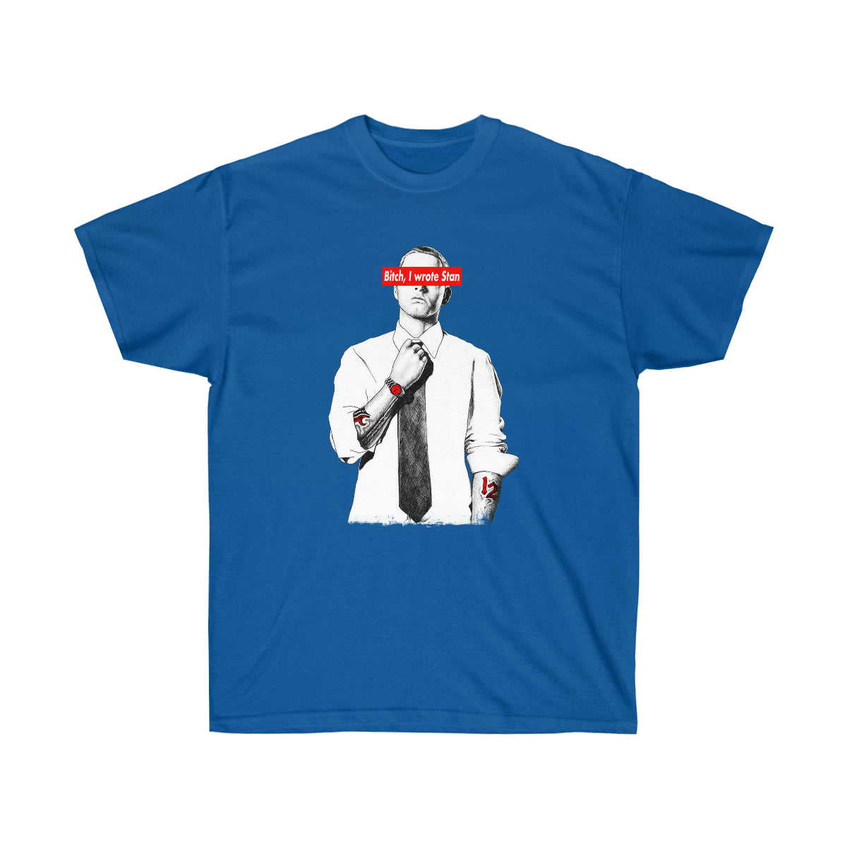 Bitch I Wrote Stan Men T-Shirt - Royal, 3XL image