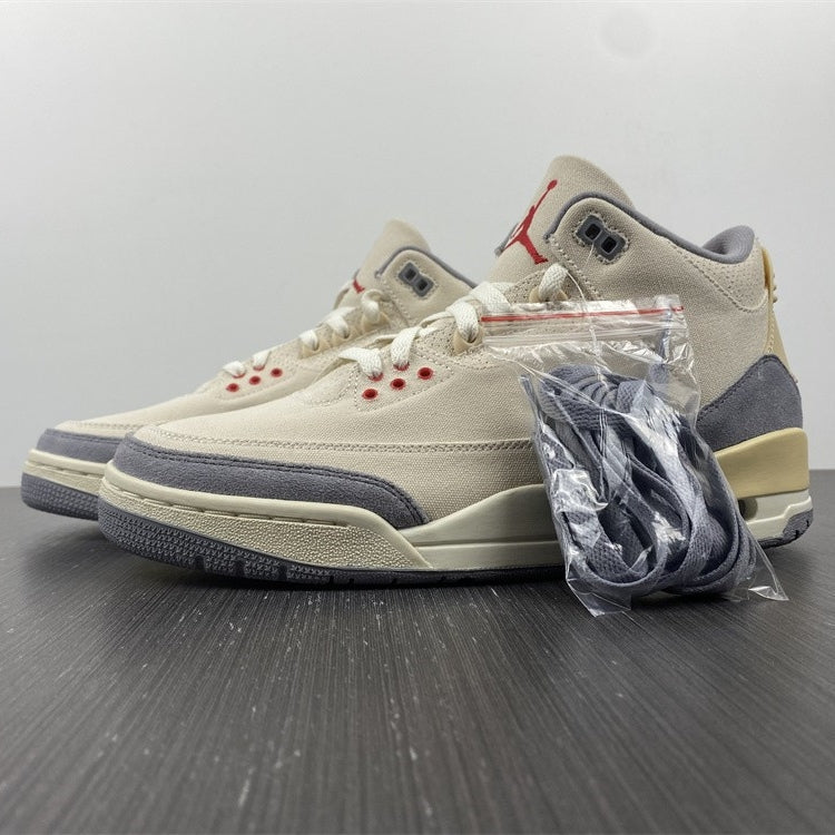 AJ 3 Muslin Shoes Sneakers - nk0002008 image 2