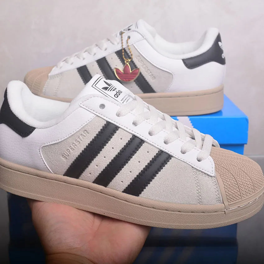 AD Superstar II "Core White / Core Black / Khaki Three" Shoes Sneakers - nk0005443 image 9