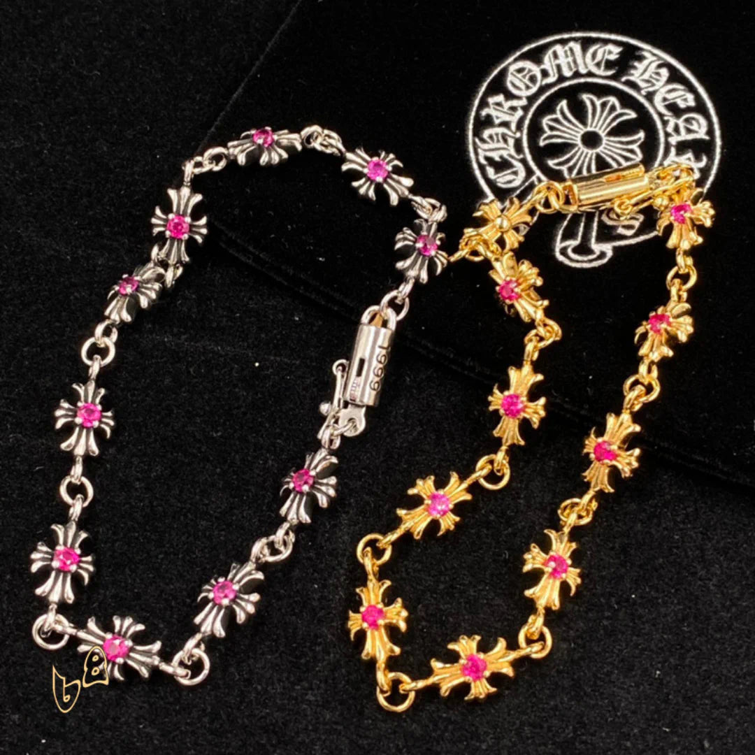 CH Cross Pink Charm Bracelet - CH0059 image 1
