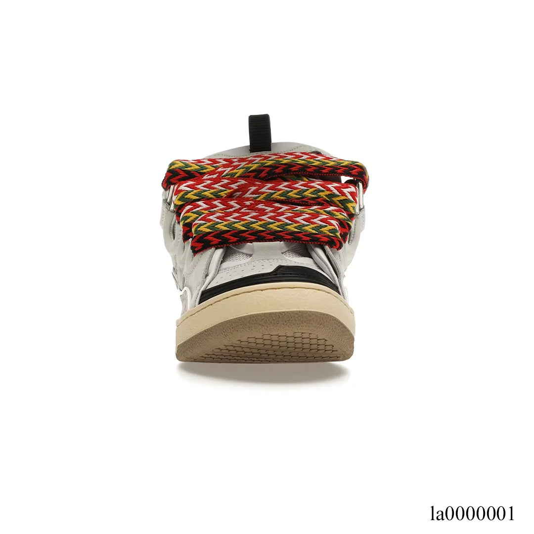 Lanvin Leather Curb White Ivory Shoes Sneakers - la0000001 image 2