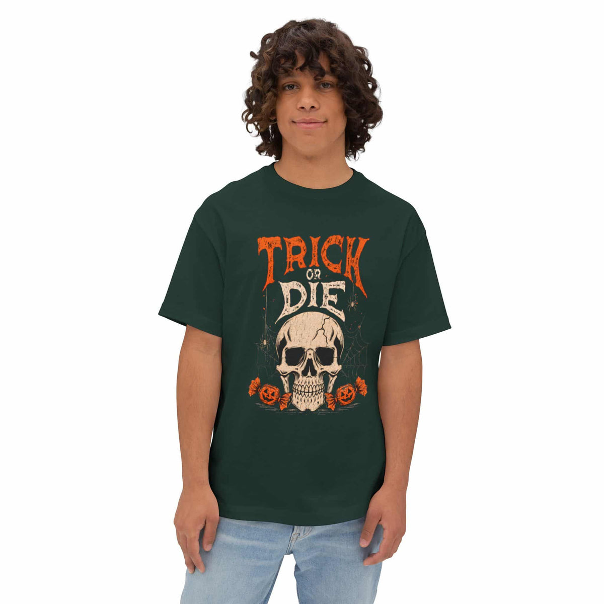 TRICK OR DIE Unisex Oversized Boxy Tee image 23