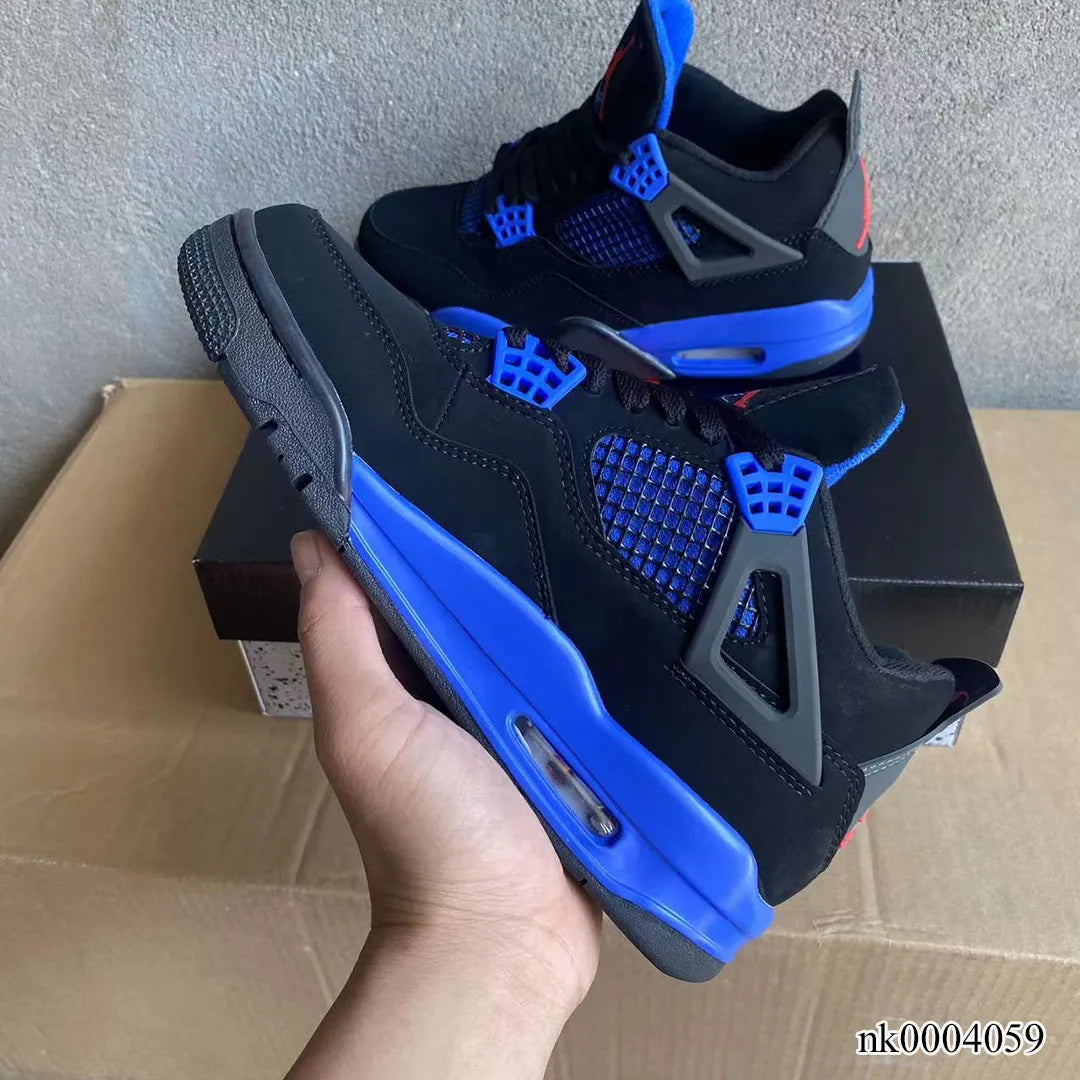 AJ 4 Retro Black Deep Royal Blue Shoes Sneakers - nk0004059 image 5