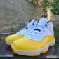 AJ 11 White Yellow Shoes Sneakers - nk0004321 image 5