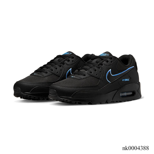 AM 90 Black University Blue Shoes Sneakers – nk0004388 image 2