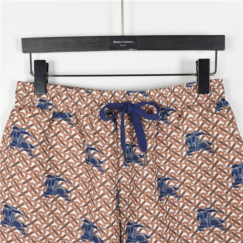 BUR All-Over Monogram Knight Print Shorts in Brown - 371 – bbr0000371 image 2