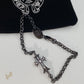CH Black Cross Bracelet - CH0058 image 2