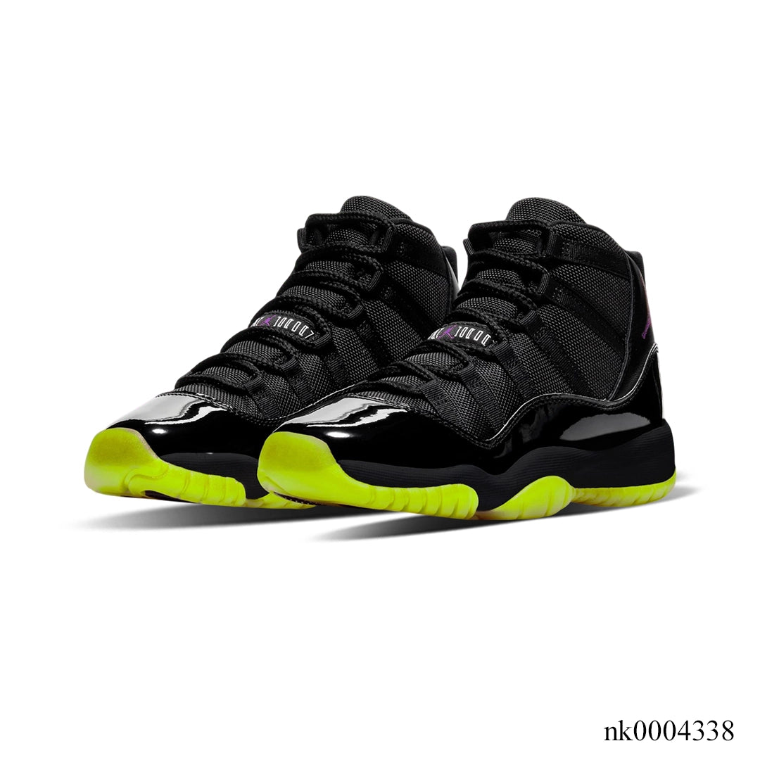 AJ 11 Black/Barely Volt Shoes Sneakers - nk0004338 image 2