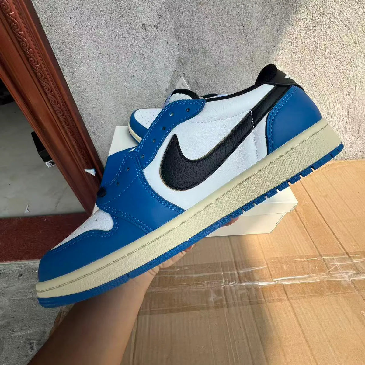 Travis Scott x Fragment x AJ 1 Low Sample Shoes Sneakers – nk0005290 image 6