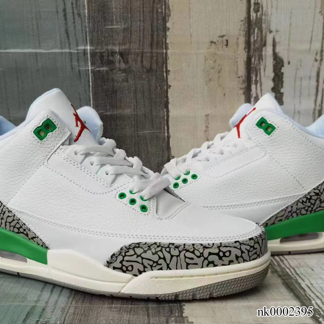AJ 3 Lucky Green Shoes Sneakers - nk0002395 image 6