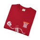 Halloween Basketball Skeleton Unisex Garment-Dyed T-shirt image 82