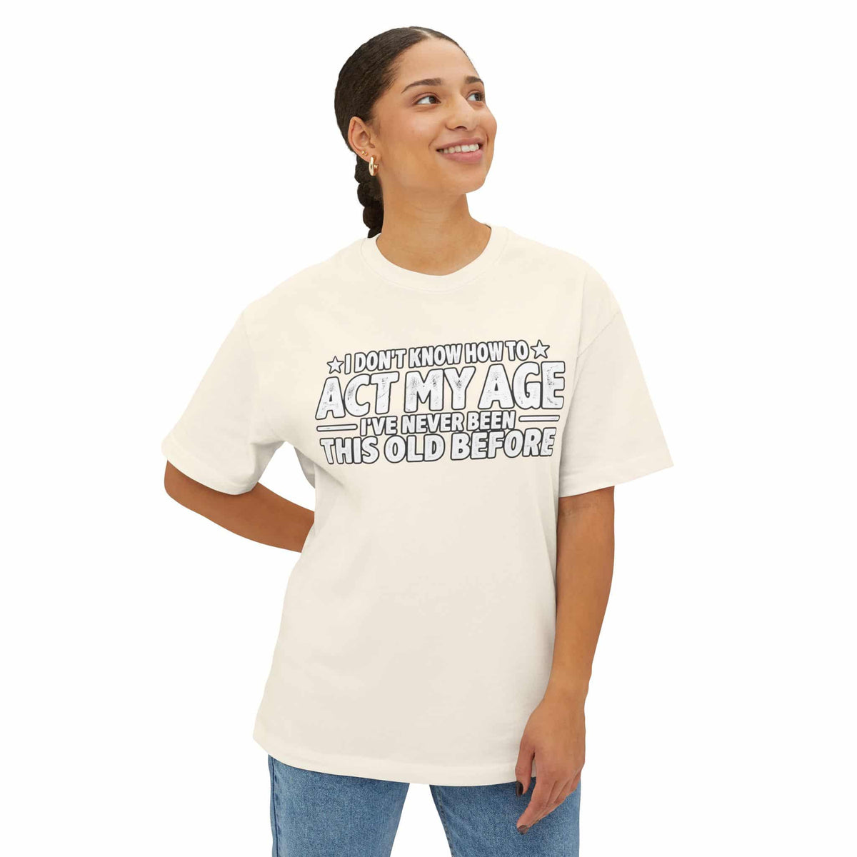 Graphic Print Unisex Oversized Boxy Tee - POD0034 image 11