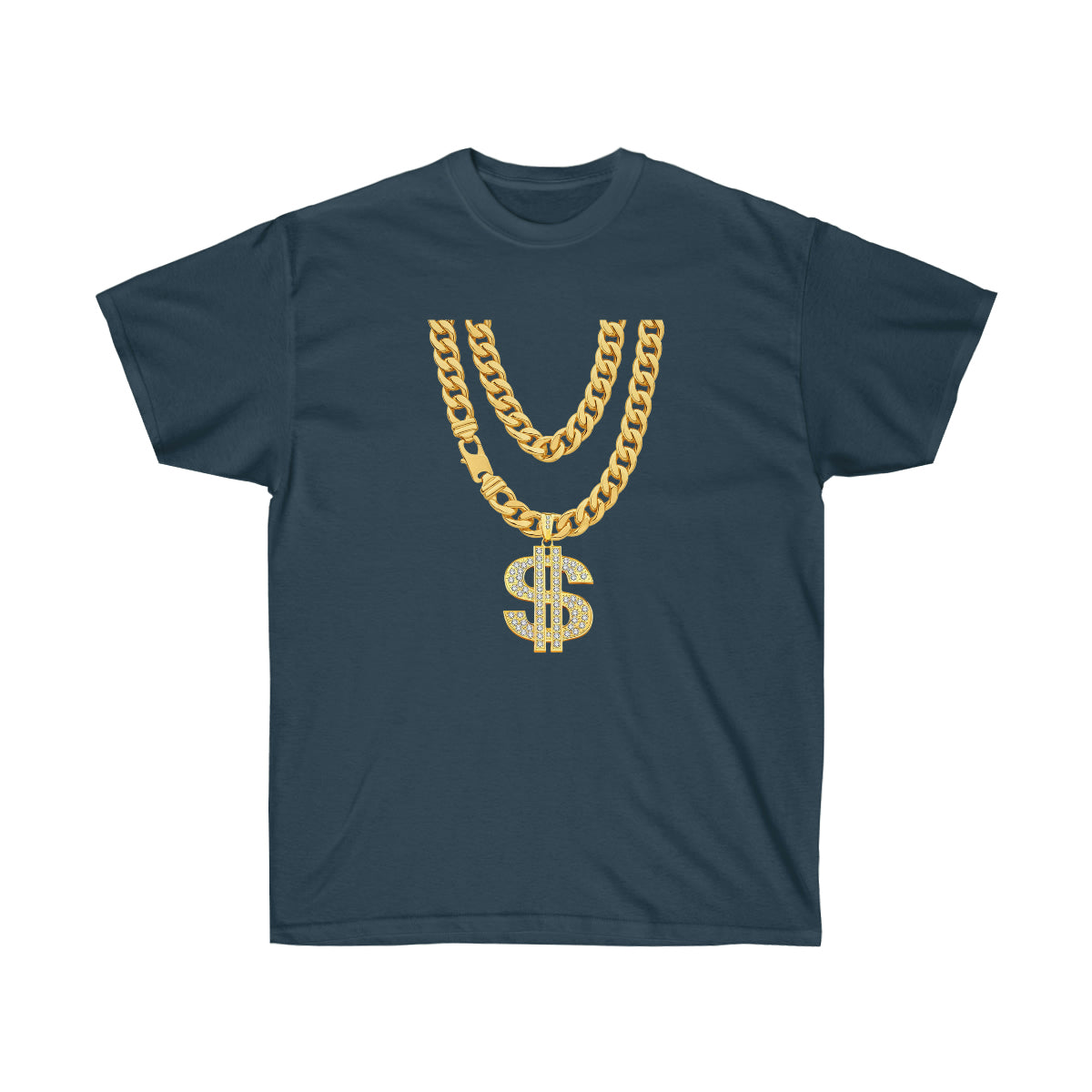 Necklace Dollar Men T-Shirt - Blue Dusk, XL image