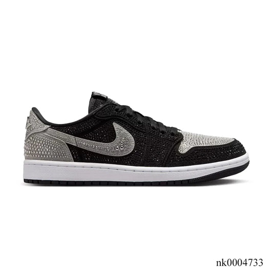 [Premium] Swarovski x AJ 1 Low OG Stealth/Crystal Shoes Sneakers – nk0004733 image 0