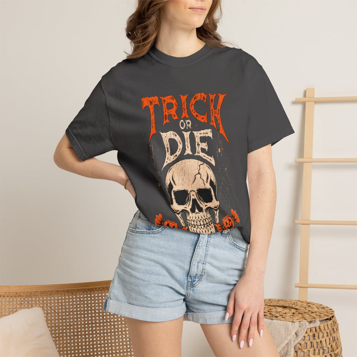 TRICK OR DIE Unisex Garment-Dyed T-shirt image 124