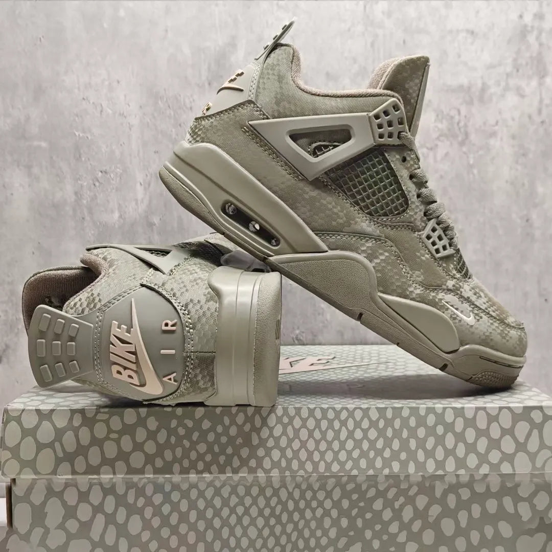 Nigel Sylvester x AJ 4 Army Green Mamba Shoes Sneakers - nk0004631 image 5