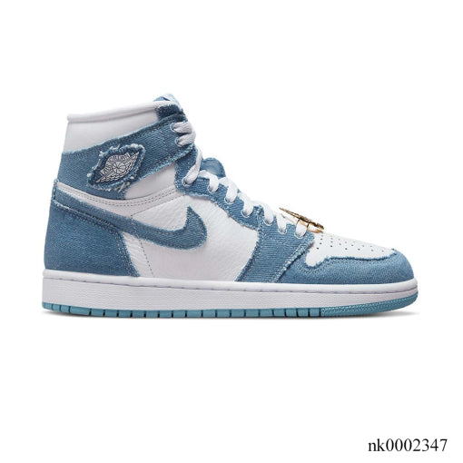 AJ 1 High OG Denim Shoes Sneakers - nk0002347 image 1