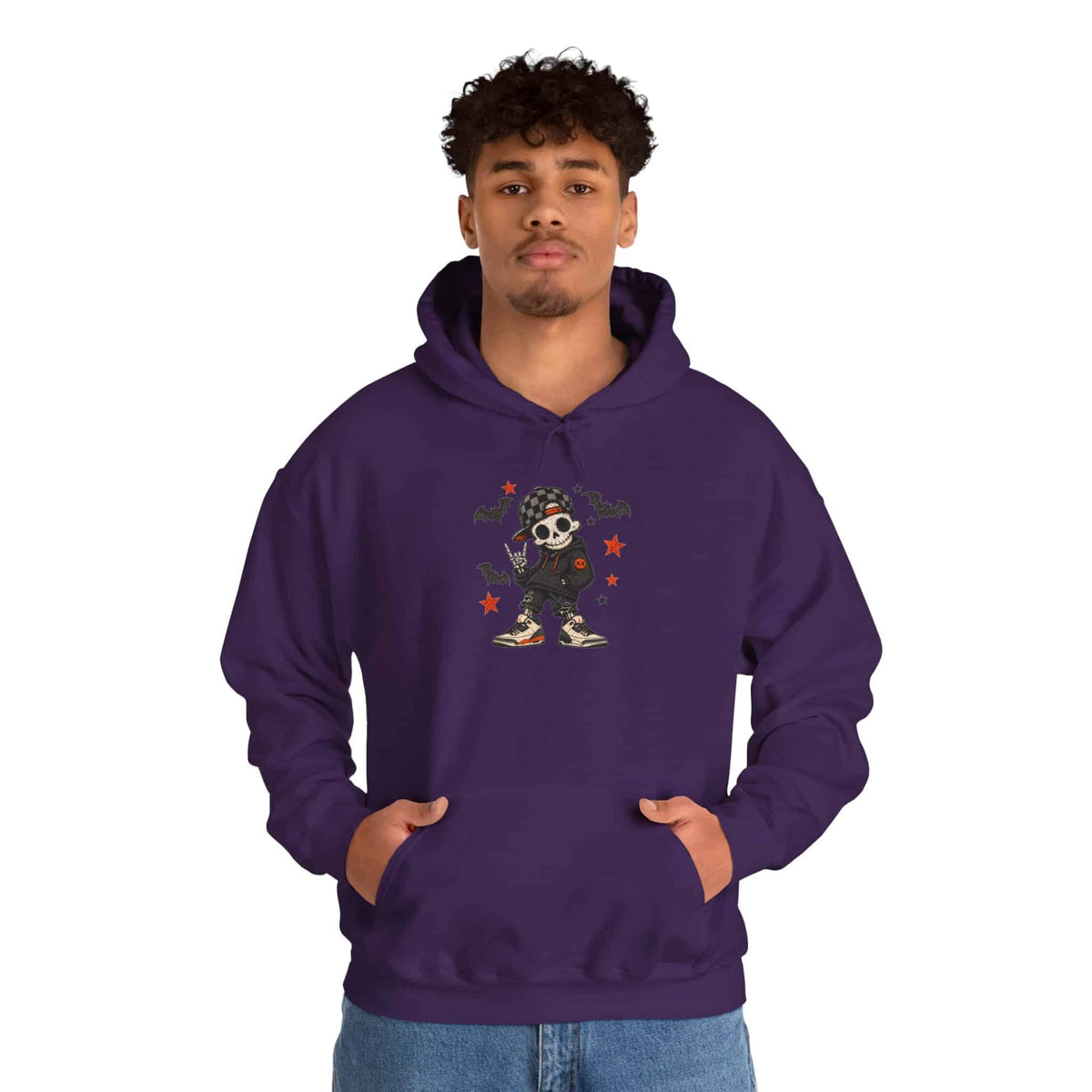 Boy Skeleton Halloween Hooded Sweatshirt image 97