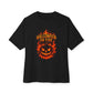 Halloween on Fire Unisex Oversized Boxy Tee - Black, 2XL image