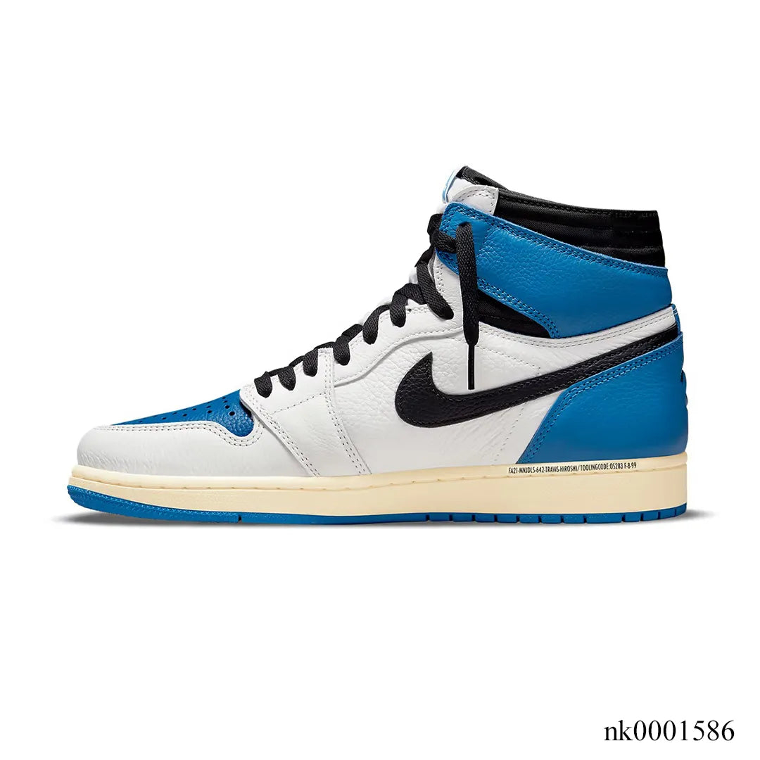 Travis Scott x Fragment x AJ 1 High "Military Blue" Shoes Sneakers - nk0001586 image 1