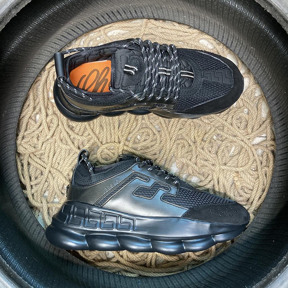 Chain Reaction Full Black Shoes Sneakers - ve0000001 image 4