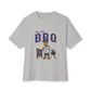 Rap Nas Live At The BBQ Unisex Oversized Boxy Tee - Athletic Heather, XL image