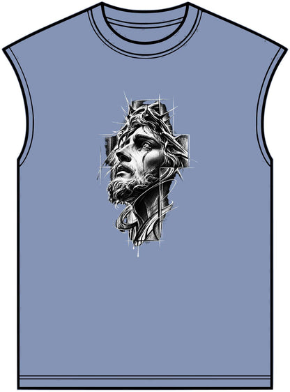Crown of Faith 2 Unisex Garment-Dyed Muscle Tee image 8