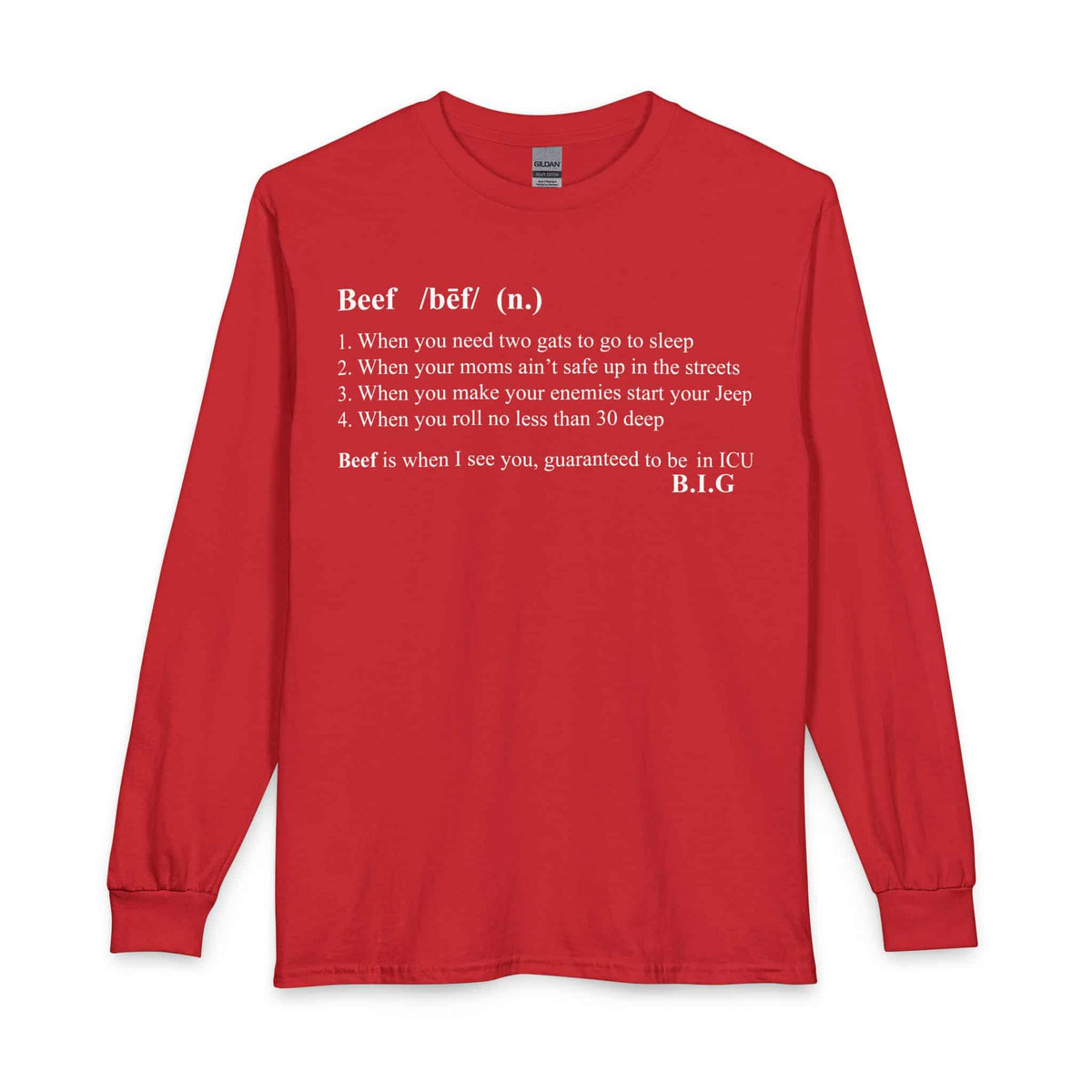 Beef Definition Long Sleeve T-Shirt image