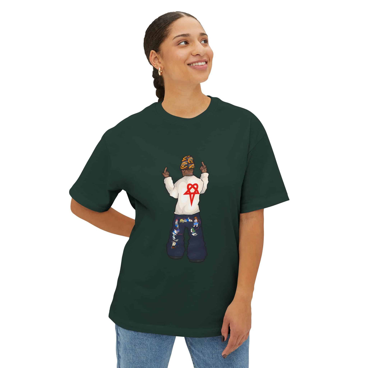 Rebel Attitude Unisex Oversized Boxy Tee image 45