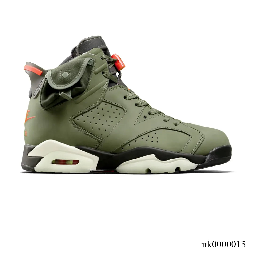 Travis Scott x AJ 6 Olive Shoes Sneakers – nk0000015 image 0