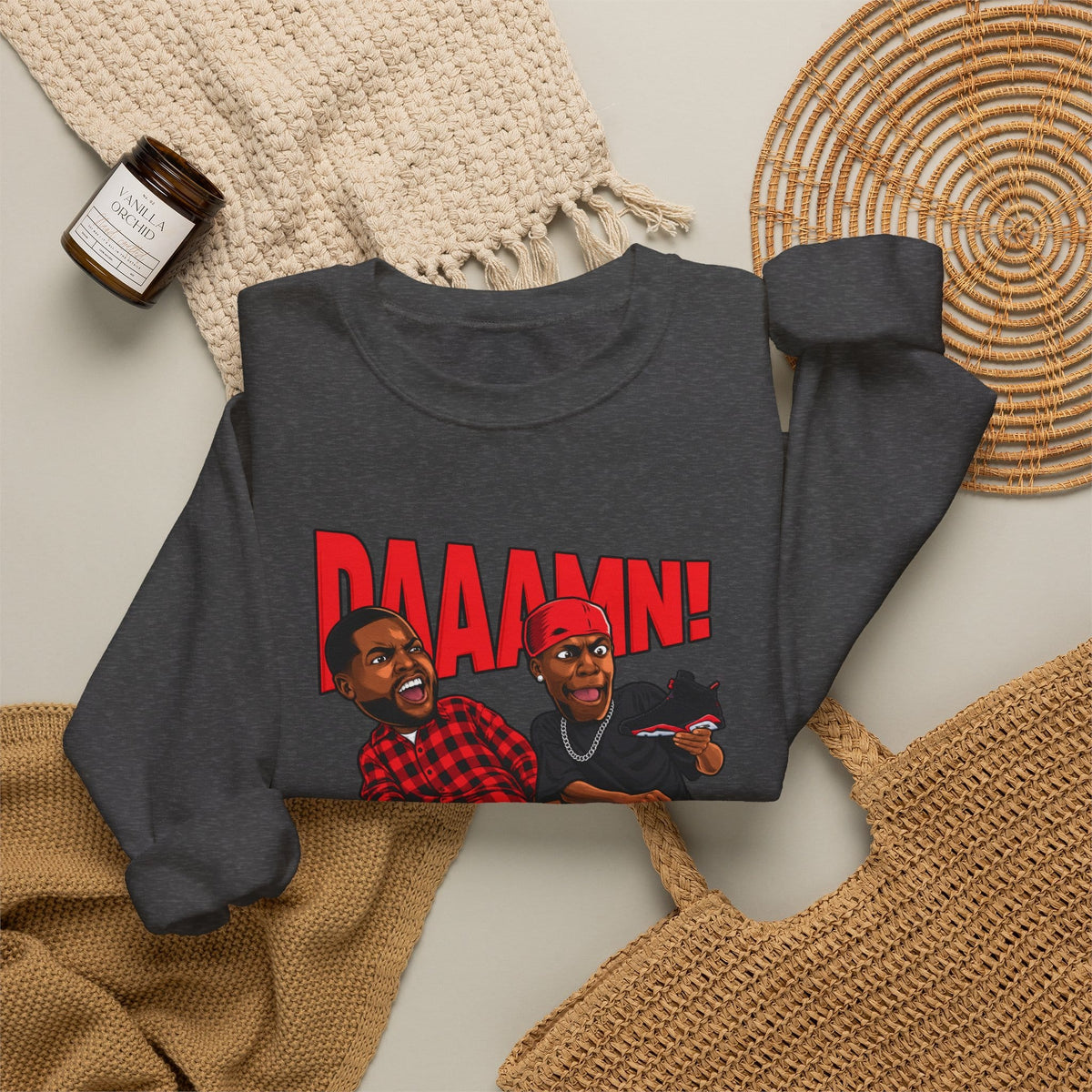 Graphic Print Crewneck Sweatshirt - POD0035 image 23