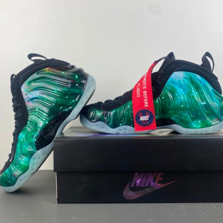 [PREMIUM] Air Foamposite One Green Galaxy Shoes Sneakers - nk0005623 image 4