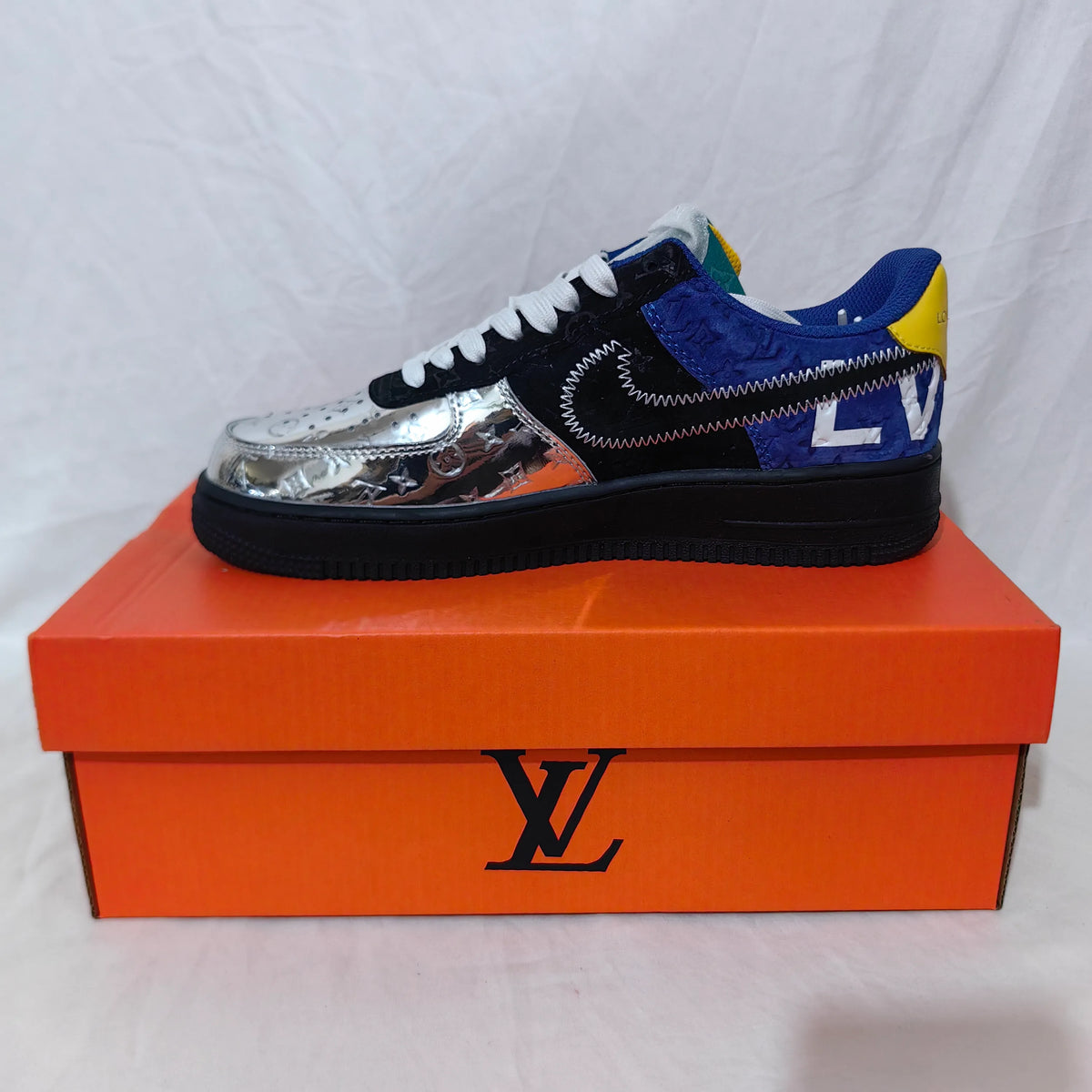 LV x AF 1 Low "Multi-Color Patchwork" Shoes Sneakers - nk0005327 image 13