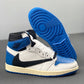 Travis Scott x Fragment x AJ 1 High "Military Blue" Shoes Sneakers - nk0001586 image 5