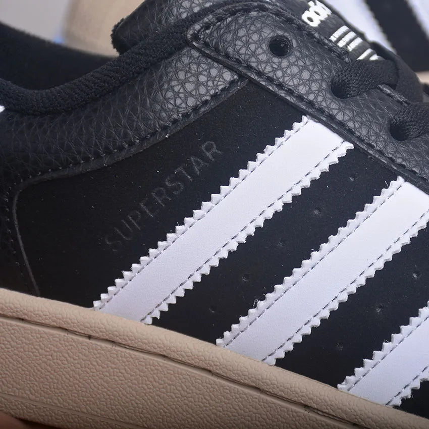 AD Superstar II Core Black / Core White / Khaki Three Shoes Sneakers - nk0005444 image 9
